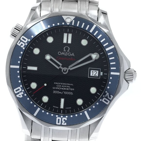 OMEGA Seamaster300 2220.80 Date Co-Axial Navy Dial Automatic Men's Watch_877529 - Picture 1 of 6